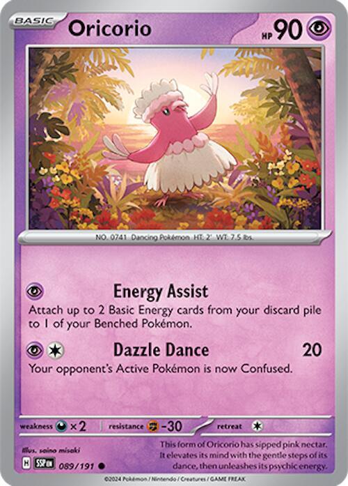 Oricorio - 089/191 - Reverse Holofoil 089/191 Surging Sparks | Common Pokemon TCG