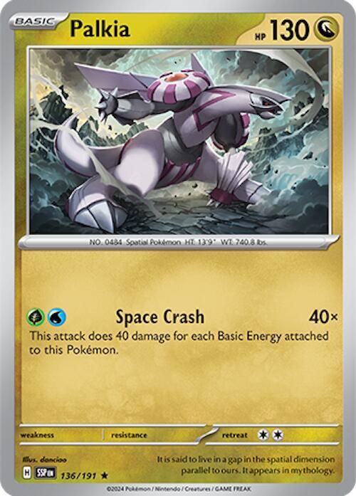 Palkia - Holofoil 136/191 Surging Sparks | Rare Pokemon TCG