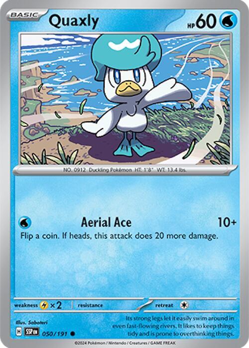 Quaxly - Reverse Holofoil 050/191 Surging Sparks | Common Pokemon TCG