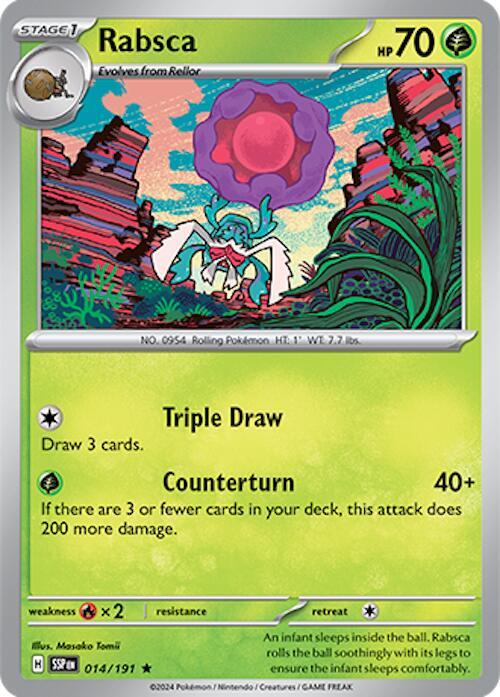 Rabsca - Holofoil 014/191 Surging Sparks | Rare Pokemon TCG