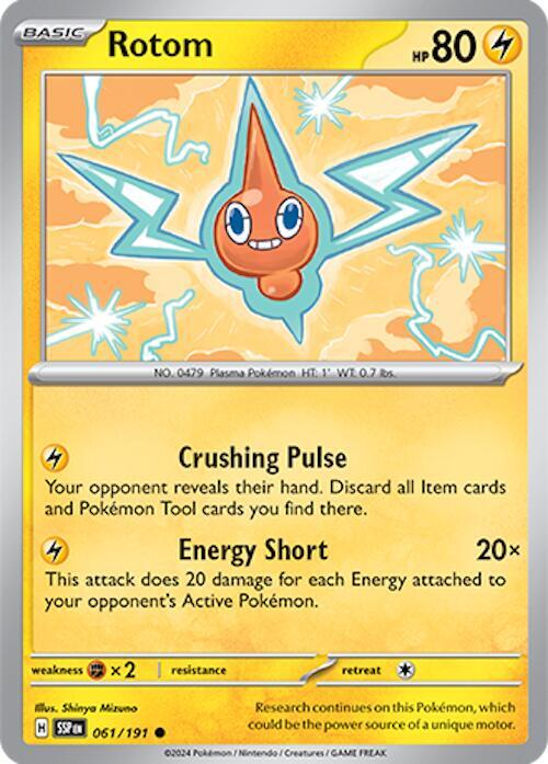 Rotom - Normal 061/191 Surging Sparks | Common Pokemon TCG