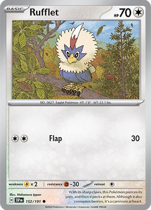 Rufflet - Normal 152/191 Surging Sparks | Common Pokemon TCG