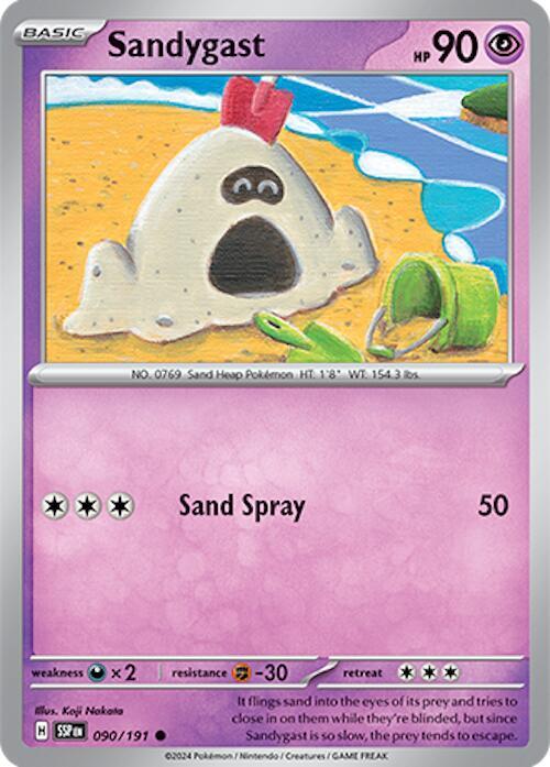 Sandygast - Normal 090/191 Surging Sparks | Common Pokemon TCG