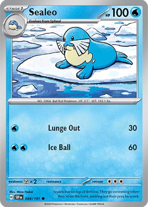 Sealeo - Normal 044/191 Surging Sparks | Common Pokemon TCG