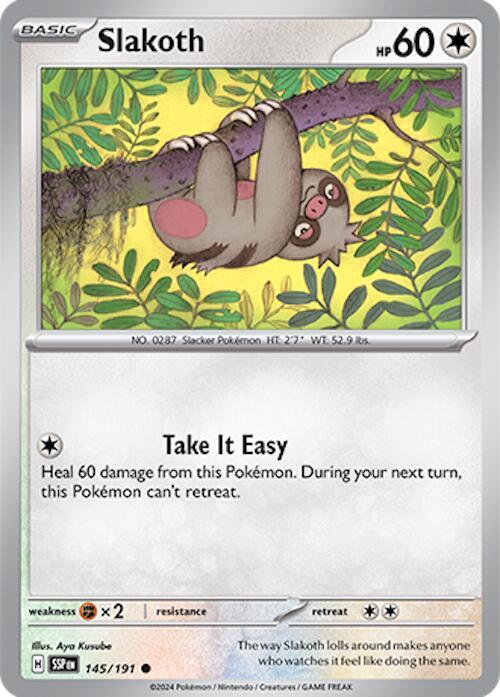Slakoth - 145/191 - Normal 145/191 Surging Sparks | Common Pokemon TCG