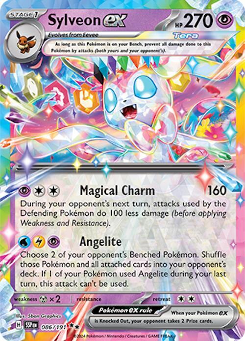 Sylveon ex - Holofoil 086/191 Surging Sparks | Double Rare Pokemon TCG