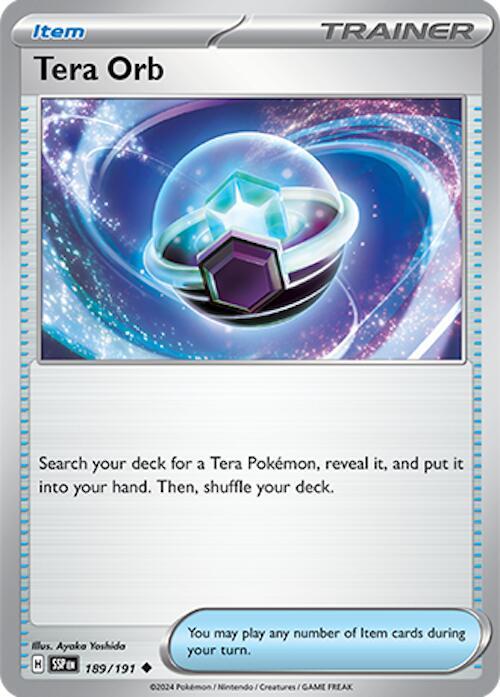 Tera Orb - Reverse Holofoil 189/191 Surging Sparks | Uncommon Trainer TCG