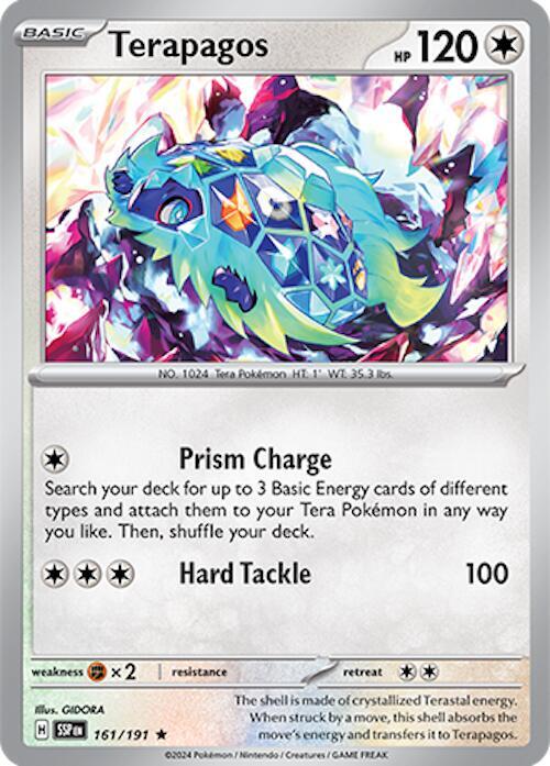 Terapagos - Reverse Holofoil 161/191 Surging Sparks | Rare Pokemon TCG