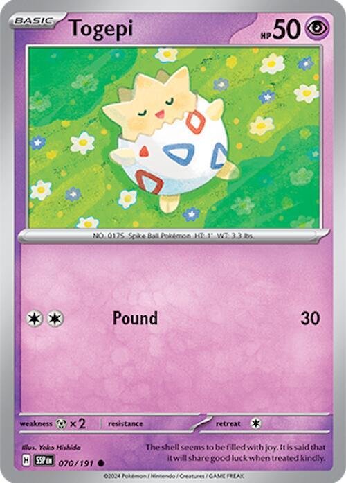 Togepi - Normal 070/191 Surging Sparks | Common Pokemon TCG