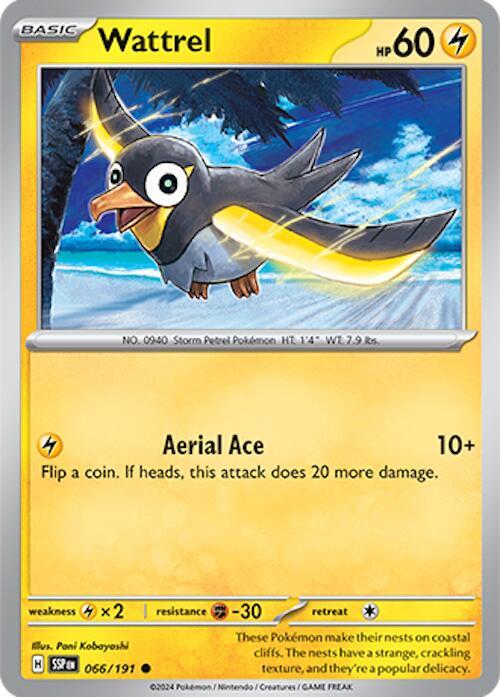 Wattrel - Normal 066/191 Surging Sparks | Common Pokemon TCG