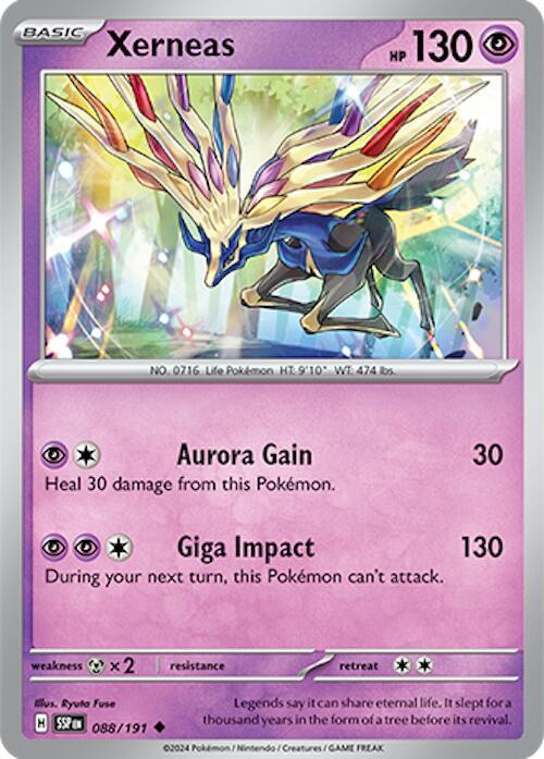 Xerneas - Reverse Holofoil 088/191 Surging Sparks | Uncommon Pokemon TCG