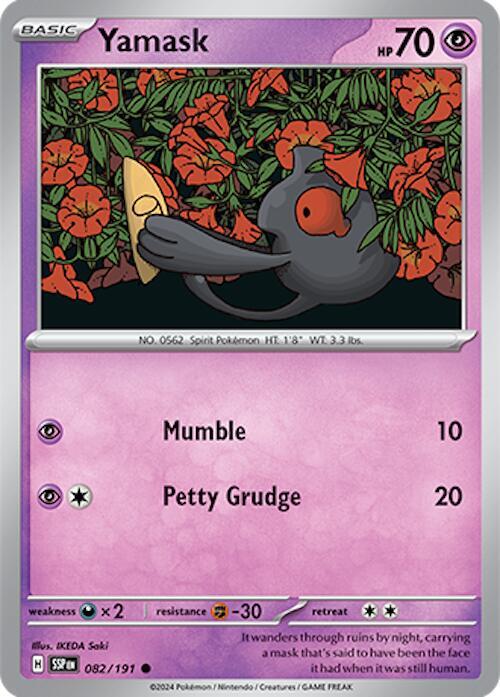 Yamask - Normal 082/191 Surging Sparks | Common Pokemon TCG