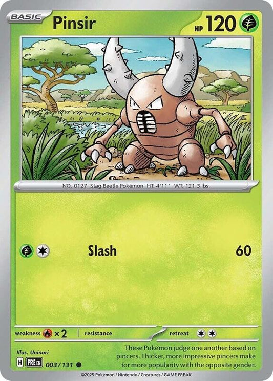 Pinsir - Normal 003/131 Prismatic Evolutions | Common Pokemon Card
