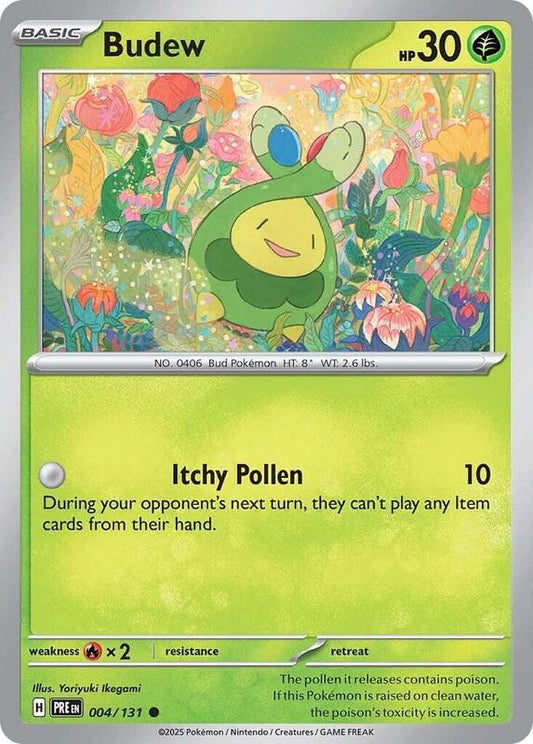 Budew - Normal 004/131 Prismatic Evolutions | Common Pokemon Card