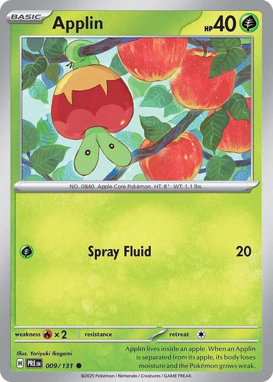 Applin - Normal 009/131 Prismatic Evolutions | Common Pokemon Card