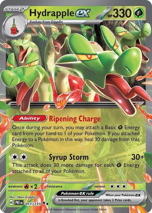 Hydrapple ex - Holofoil 011/131 Prismatic Evolutions | Double Rare Pokemon Card