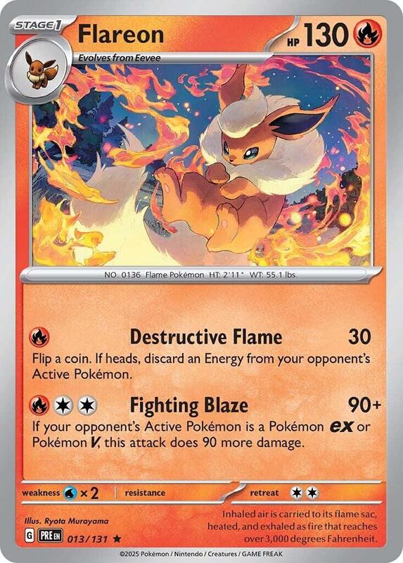 Flareon - Holofoil 013/131 Prismatic Evolutions | Rare Pokemon Card