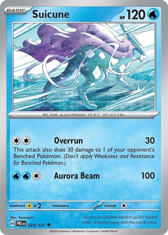 Suicune - Reverse Holofoil 024/131 Prismatic Evolutions | Uncommon Pokemon Card