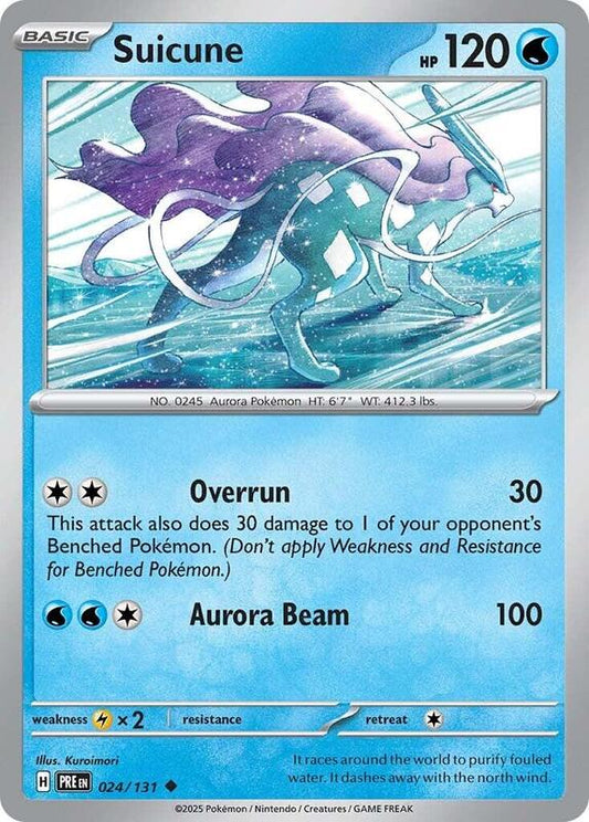 Suicune - Reverse Holofoil 024/131 Prismatic Evolutions | Uncommon Pokemon Card
