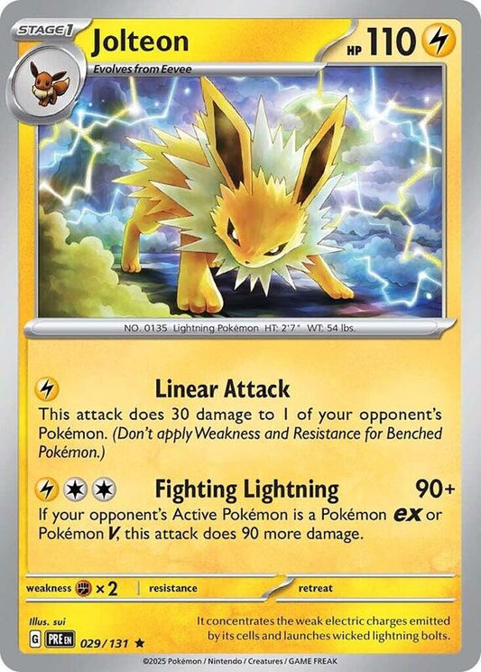 Jolteon - Holofoil 029/131 Prismatic Evolutions | Rare Pokemon Card