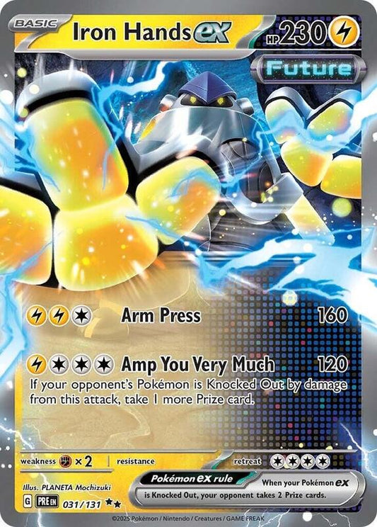Iron Hands ex - 031/131 - Holofoil 031/131 Prismatic Evolutions | Double Rare Pokemon Card