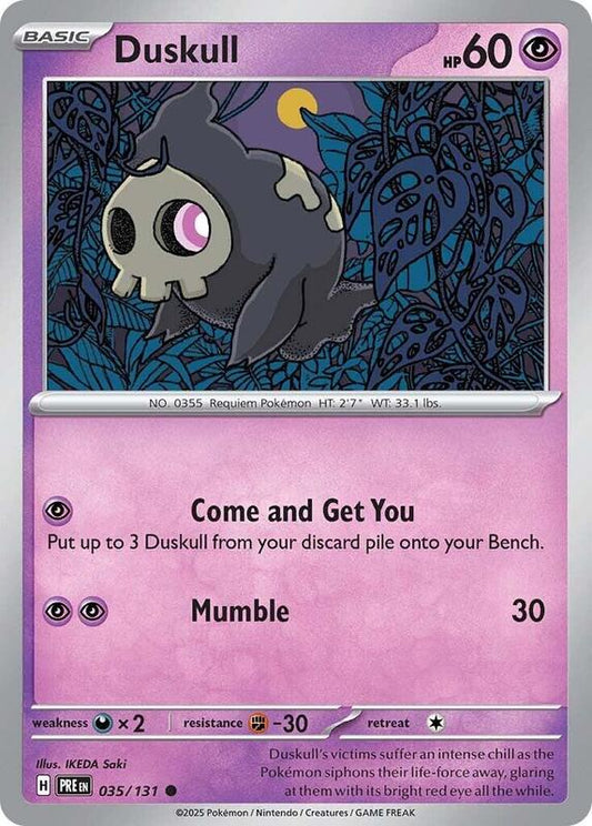 Duskull - Normal 035/131 Prismatic Evolutions | Common Pokemon Card