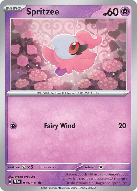 Spritzee - Reverse Holofoil 038/131 Prismatic Evolutions | Common Pokemon Card