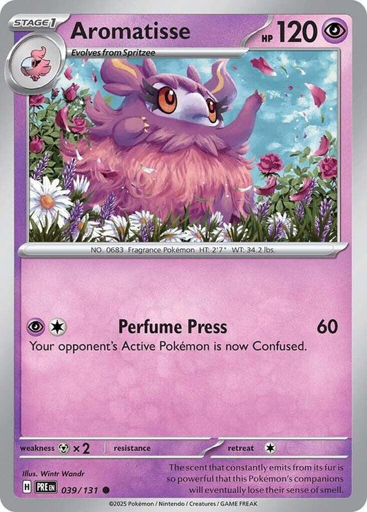 Aromatisse - Reverse Holofoil 039/131 Prismatic Evolutions | Common Pokemon Card
