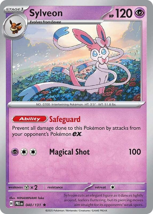 Sylveon - Holofoil 040/131 Prismatic Evolutions | Rare Pokemon Card