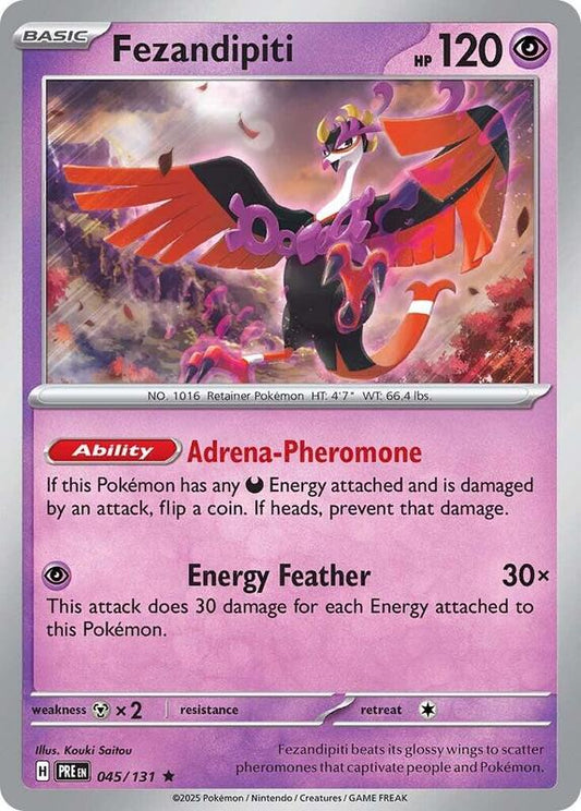 Fezandipiti - Reverse Holofoil 045/131 Prismatic Evolutions | Rare Pokemon Card