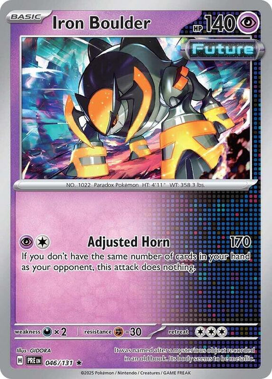 Iron Boulder - Holofoil 046/131 Prismatic Evolutions | Rare Pokemon Card