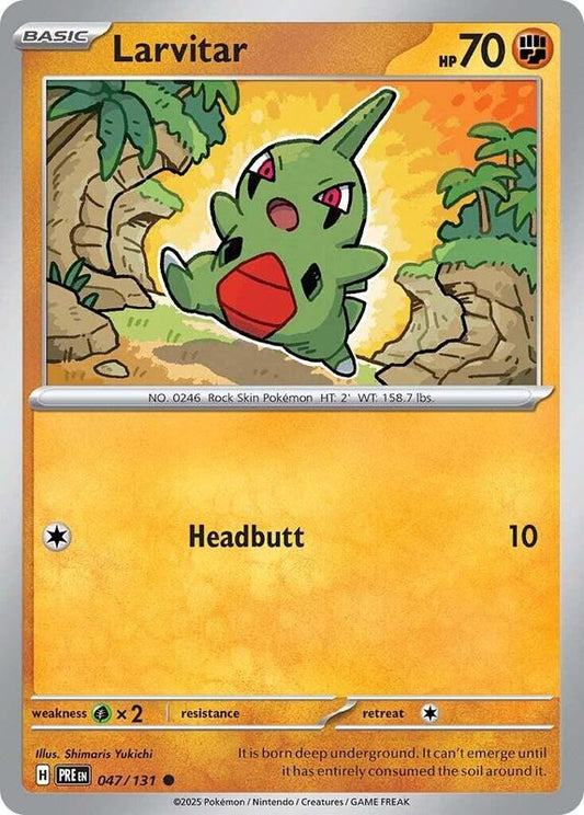 Larvitar - Normal 047/131 Prismatic Evolutions | Common Pokemon Card