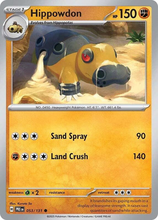 Hippowdon - Normal 053/131 Prismatic Evolutions | Common Pokemon Card