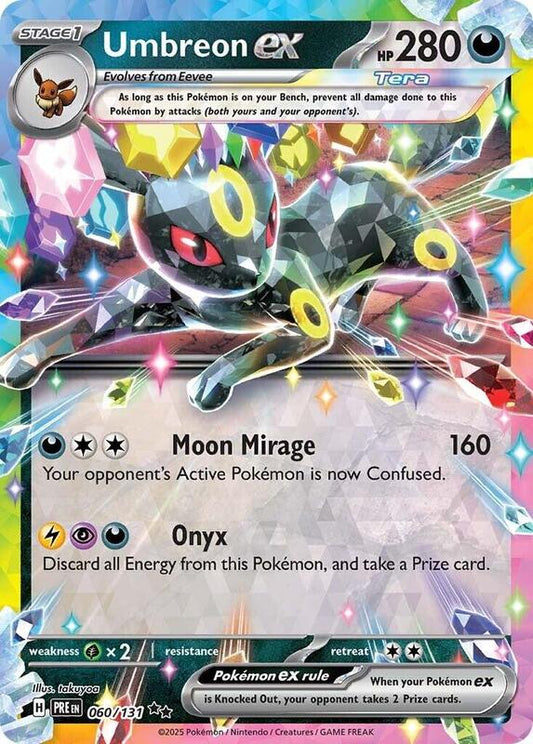 Umbreon ex - 060/131 - Holofoil 060/131 Prismatic Evolutions | Double Rare Pokemon Card