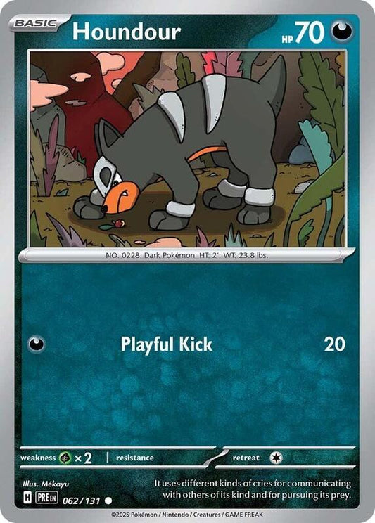 Houndour - Reverse Holofoil 062/131 Prismatic Evolutions | Common Pokemon Card