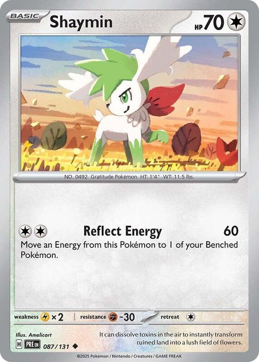 Shaymin - Reverse Holofoil 087/131 Prismatic Evolutions | Uncommon Pokemon Card