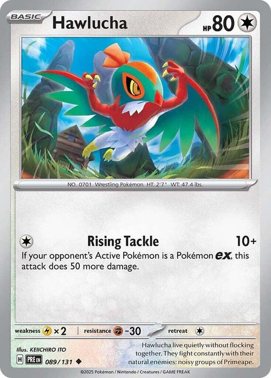 Hawlucha - Reverse Holofoil 089/131 Prismatic Evolutions | Uncommon Pokemon Card