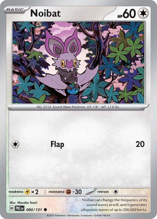 Noibat - Reverse Holofoil 090/131 Prismatic Evolutions | Common Pokemon Card
