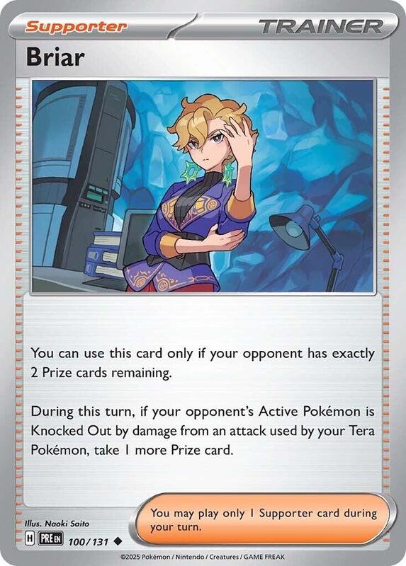 Briar - Reverse Holofoil 100/131 Prismatic Evolutions | Uncommon Trainer Card