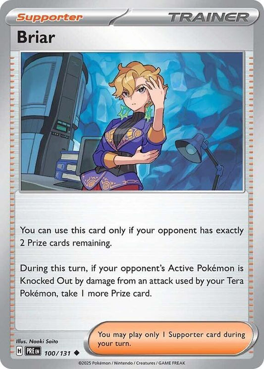 Briar - Normal 100/131 Prismatic Evolutions | Uncommon Trainer Card
