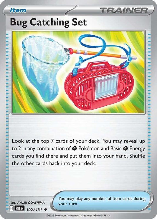 Bug Catching Set - Reverse Holofoil 102/131 Prismatic Evolutions | Uncommon Trainer Card