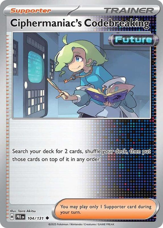Ciphermaniac's Codebreaking - Normal 104/131 Prismatic Evolutions | Uncommon Trainer Card