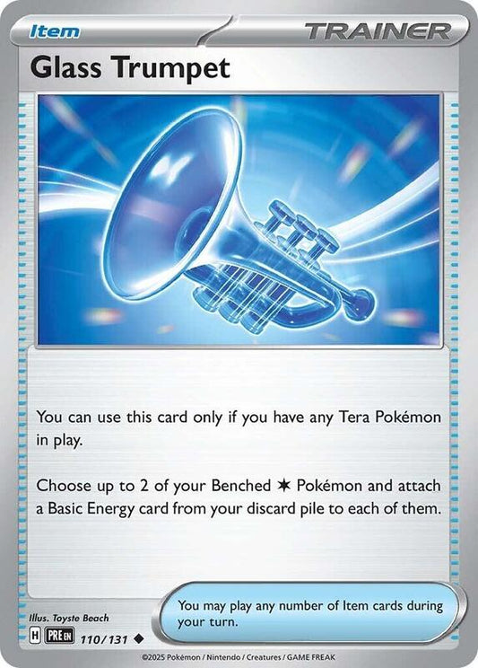 Glass Trumpet - Normal 110/131 Prismatic Evolutions | Uncommon Trainer Card