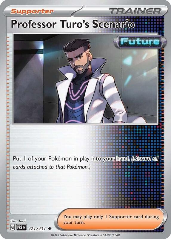 Professor Turo's Scenario - Normal 121/131 Prismatic Evolutions | Uncommon Trainer Card