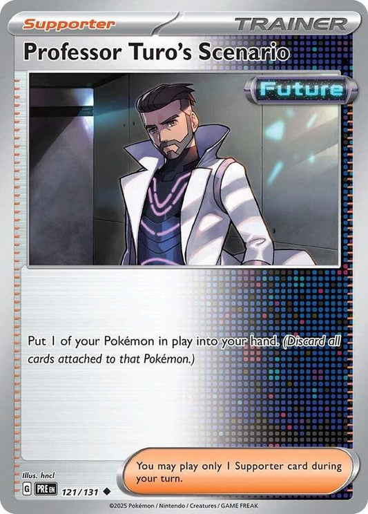 Professor Turo's Scenario - Reverse Holofoil 121/131 Prismatic Evolutions | Uncommon Trainer Card