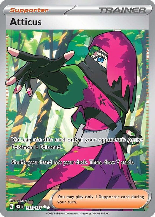 Atticus - 133/131 - Holofoil 133/131 Prismatic Evolutions | Ultra Rare Trainer Card