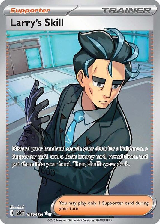 Larry's Skill - 139/131 - Holofoil 139/131 Prismatic Evolutions | Ultra Rare Trainer Card