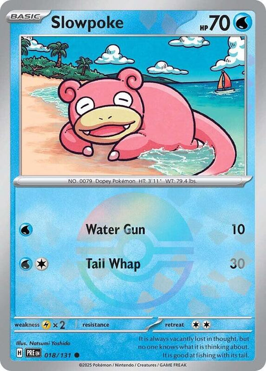 Slowpoke (Poke Ball Pattern) - Holofoil 018/131 Prismatic Evolutions | Common Pokemon Card