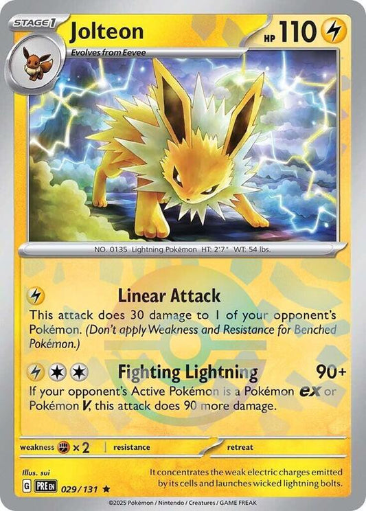 Jolteon (Poke Ball Pattern) - Holofoil 029/131 Prismatic Evolutions | Rare Pokemon Card