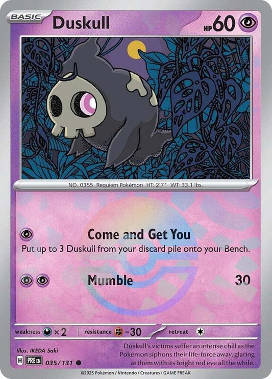 Duskull (Poke Ball Pattern) - Holofoil 035/131 Prismatic Evolutions | Common Pokemon Card